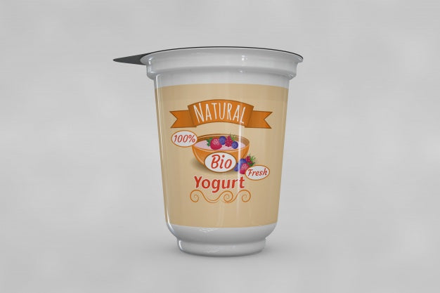 Yogurt Packaging Mockup Psd
