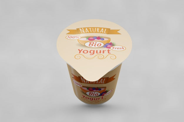 Yogurt Packaging Mockup Psd