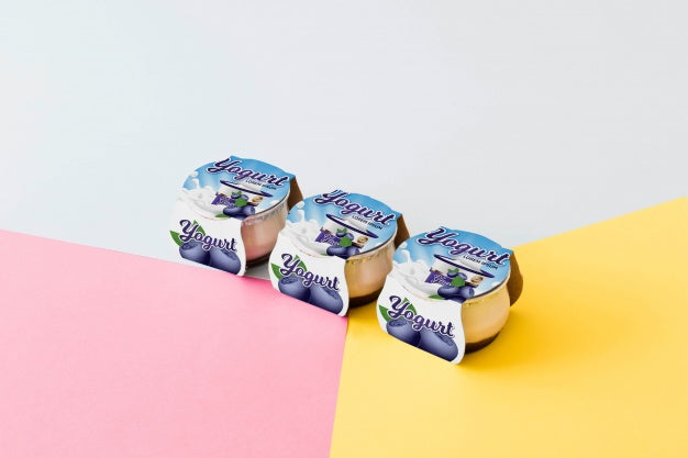 Yogurt Packaging Mockup Psd