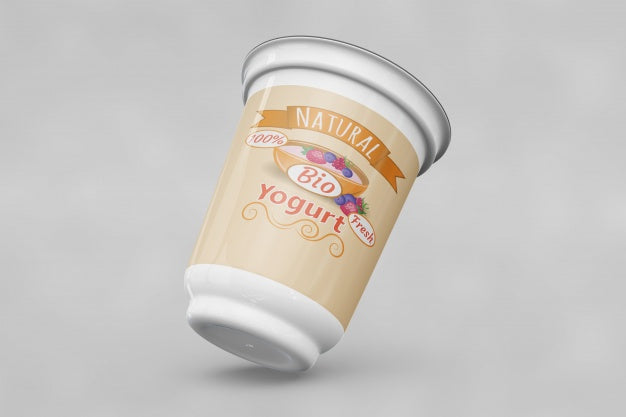 Yogurt Packaging Mockup Psd