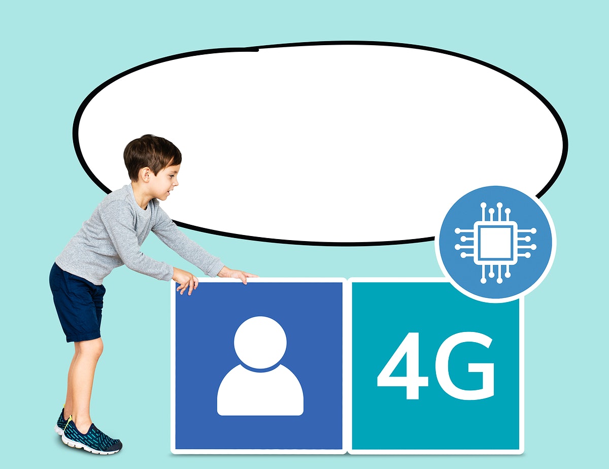 Young Boy With Online Network Technology