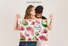 Young Couple Presenting Whiteboard Psd