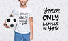 Your Only Limit Is You Young Cute Boy Mock-Up Psd