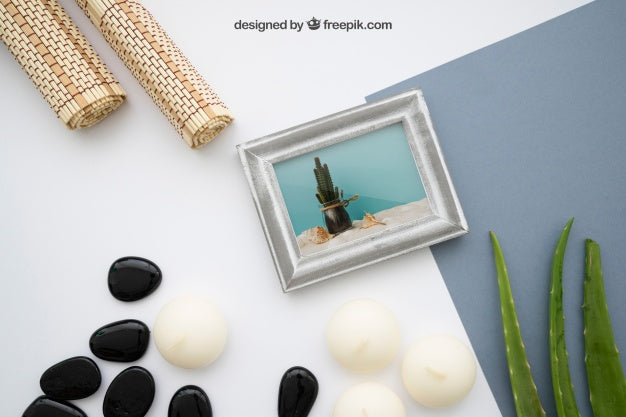 Zen Mockup With Frame Psd