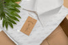 Zero-Waste Packaging With Shirt And Price Tag Mock-Up Psd