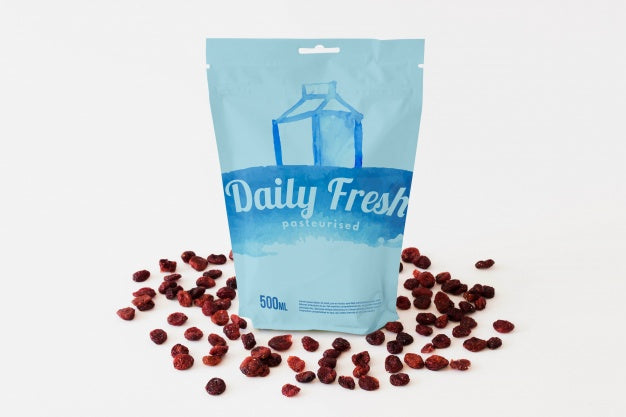 Zipper Bag Packaging Mockup Psd