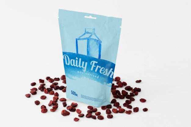 Zipper Bag Packaging Mockup Psd